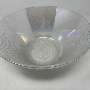 1968 Anchor Hocking SORENO AURORA Carnival Iridescent Glass 11.5" SERVING BOWL